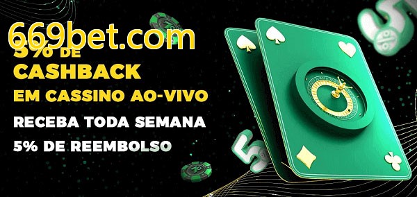 Promoções do cassino ao Vivo 669bet.com